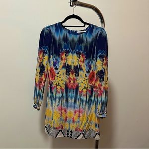 Printed 100% Silk Cynthia Vincent Dress